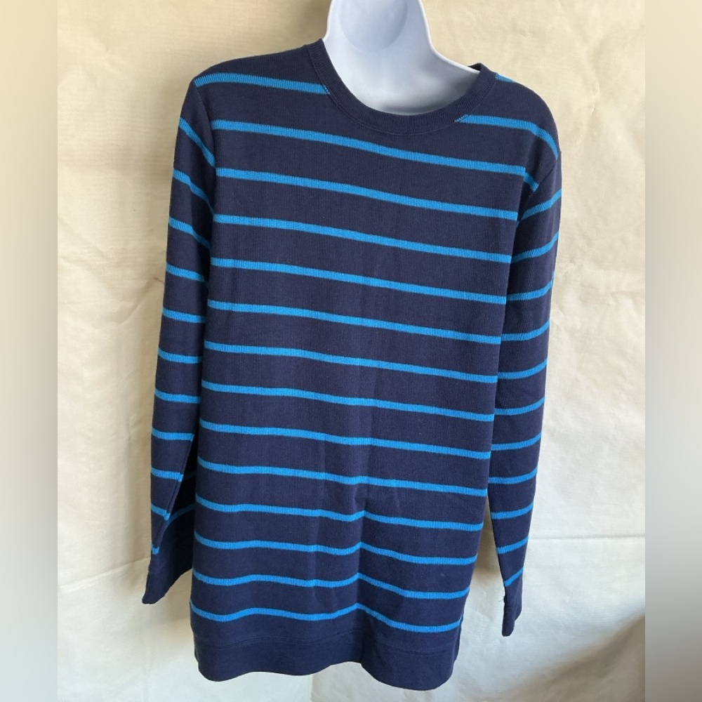 Old Navy Navy Blue Striped Kids Sweater